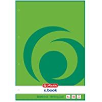 Herlitz 733402 - Juego de libretas (A4- en blanco- perforadas- 100 hojas- 5 unidades)